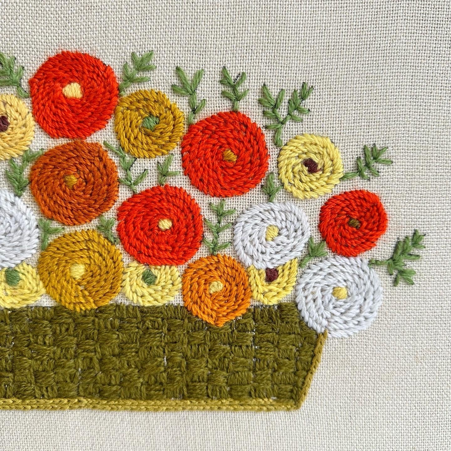 Autumn Basket Bucilla Crewel