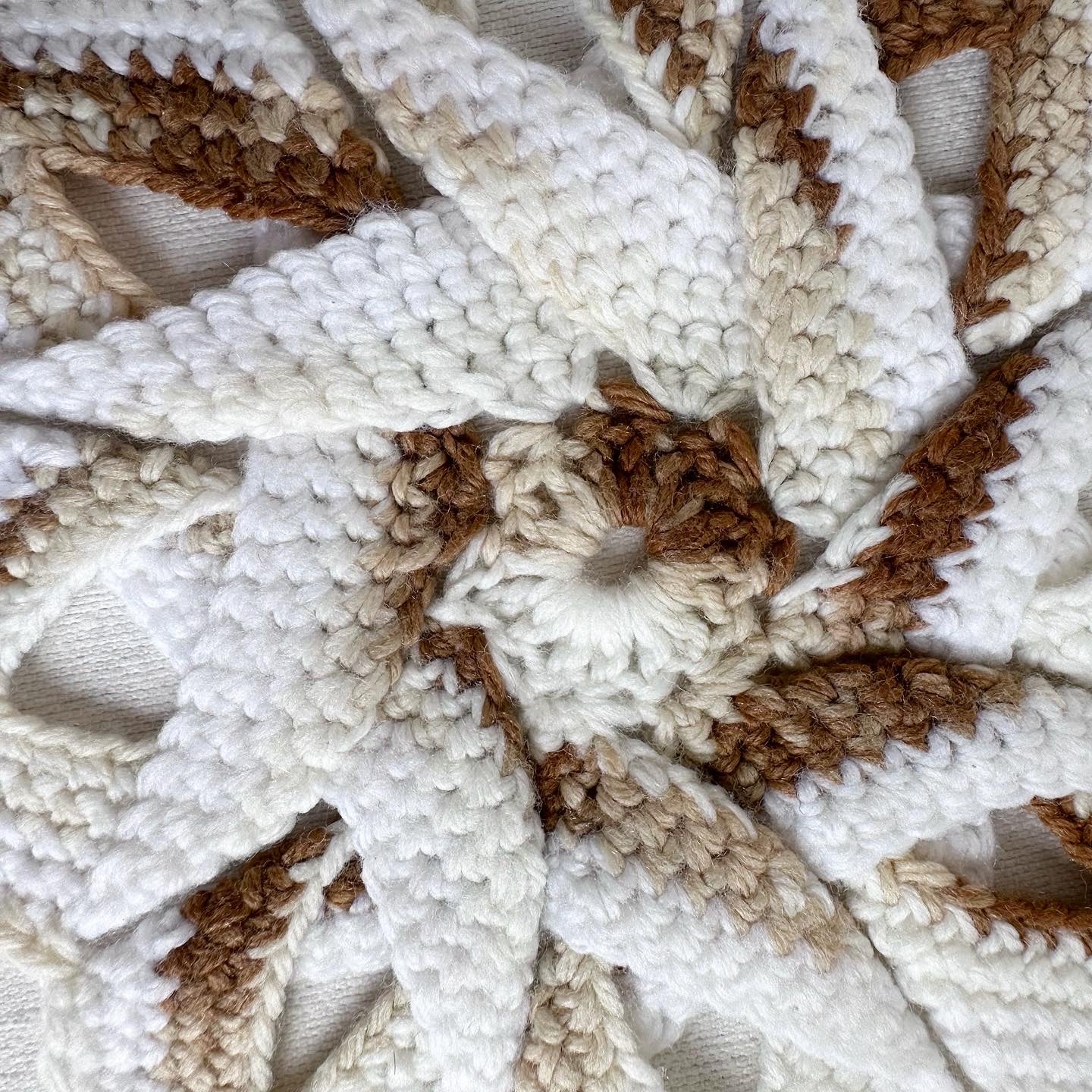 Brown + White Potholder
