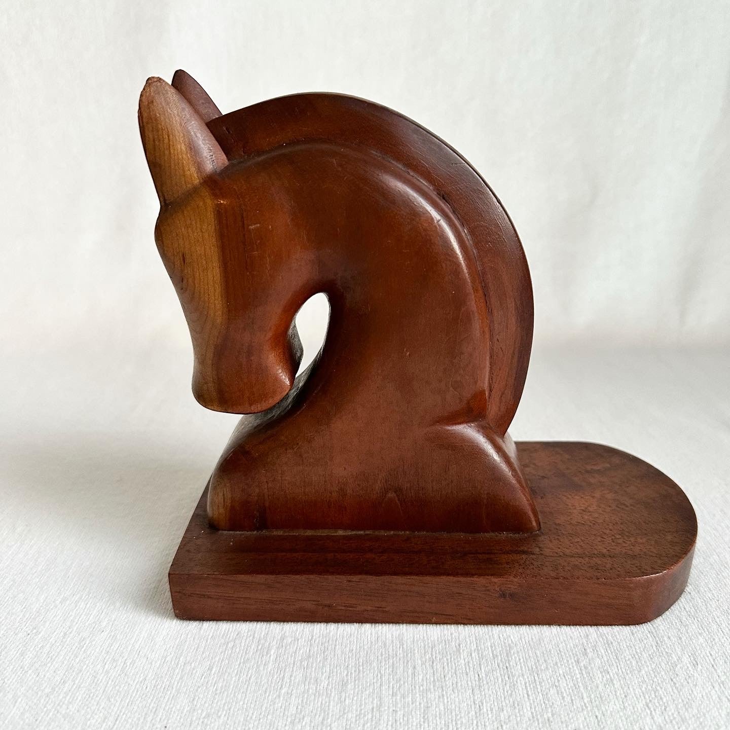 Wooden Horse Bookend