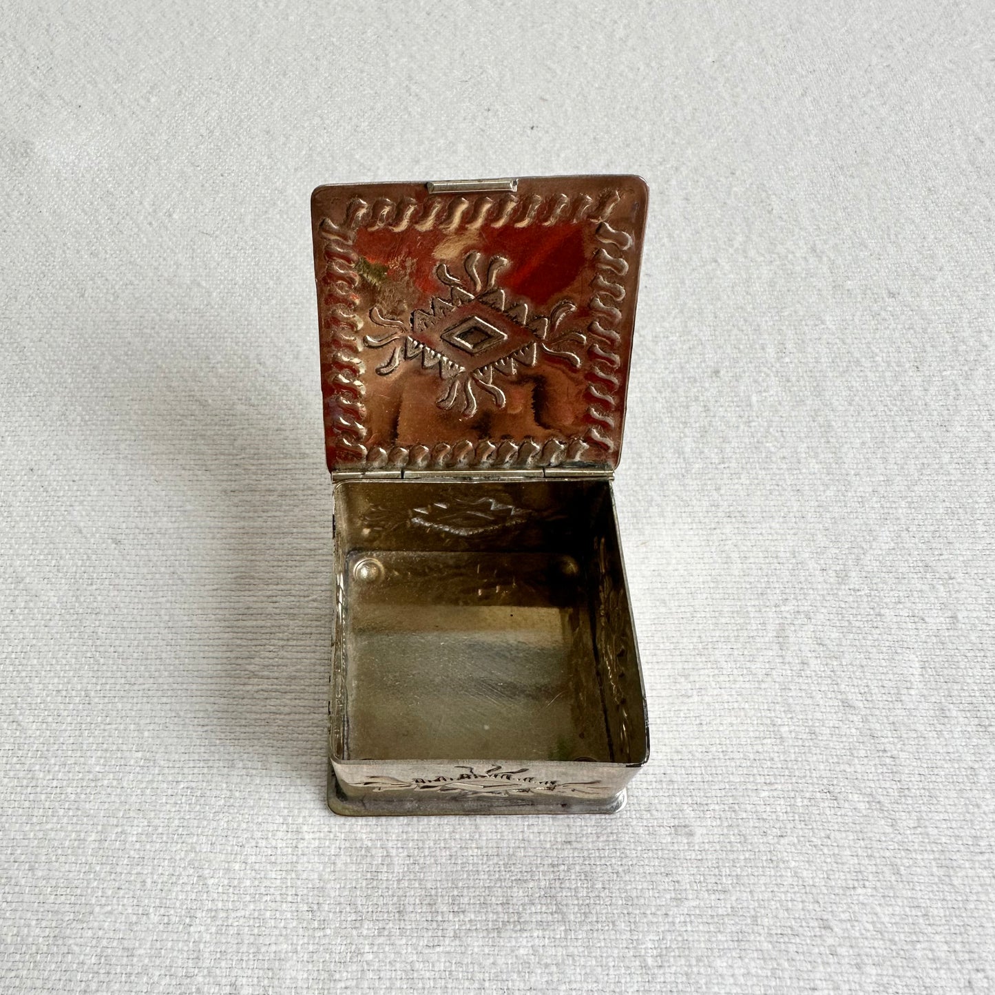 Small Engraved Silver Box