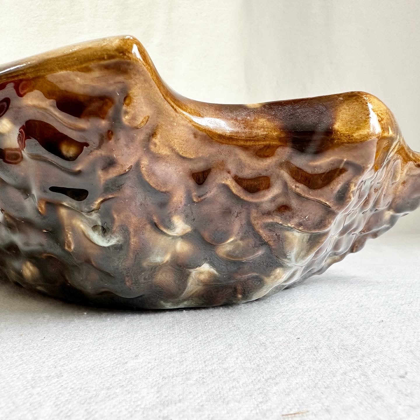 Brown Spatter Mega Ashtray