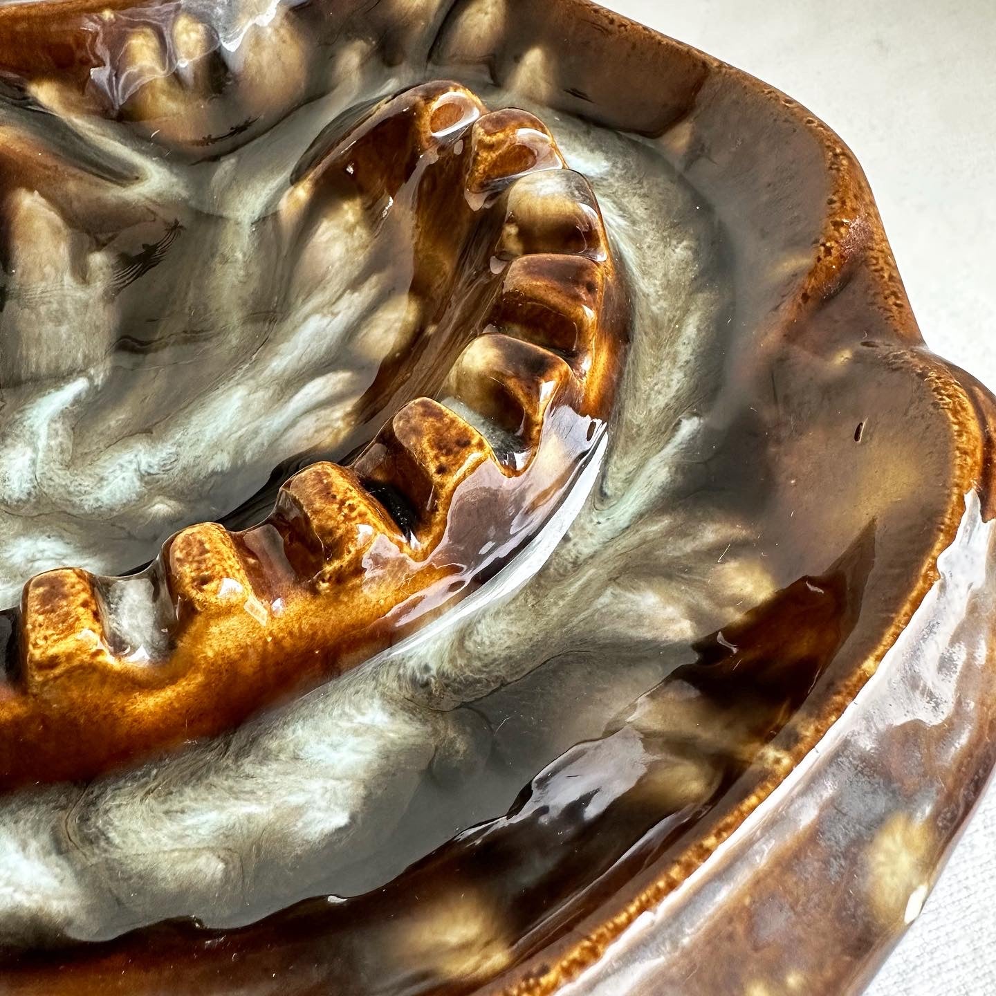 Brown Spatter Mega Ashtray