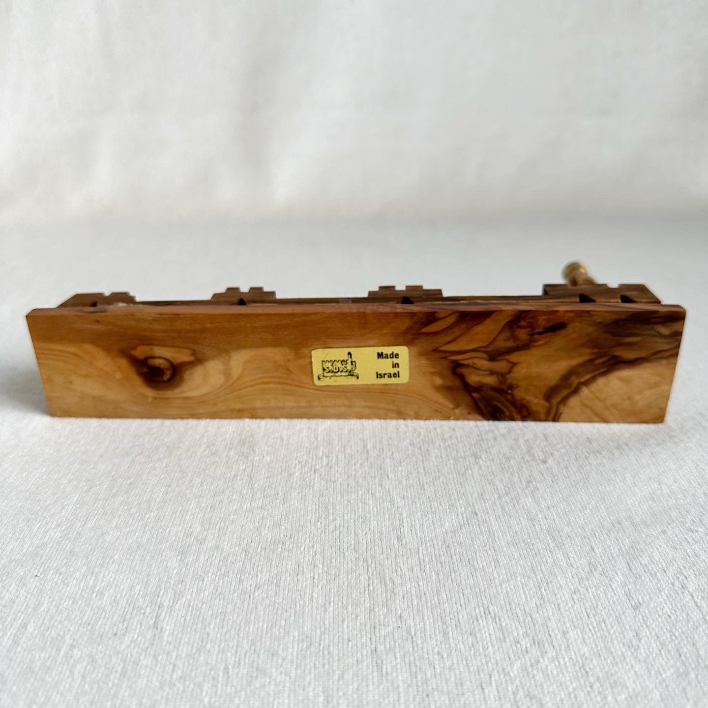 Wooden + Brass Menorah