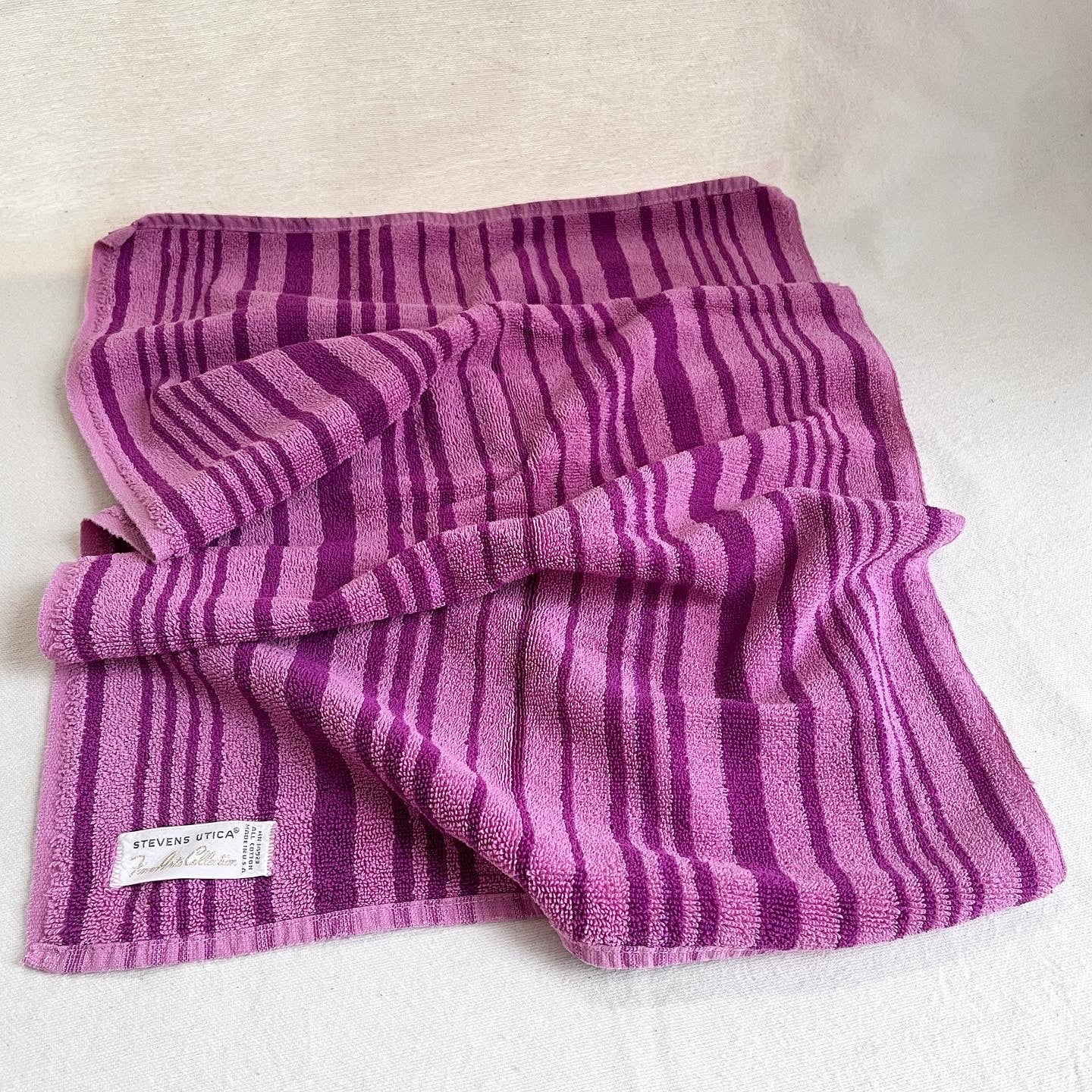 Purple Striped Stevens Towel Set