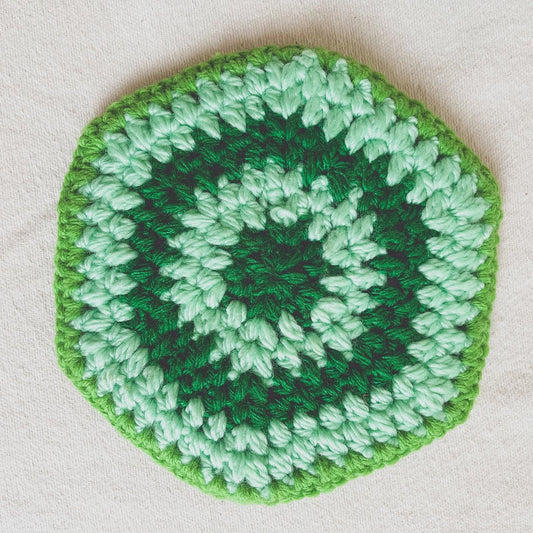 Green Hexagonal Potholder