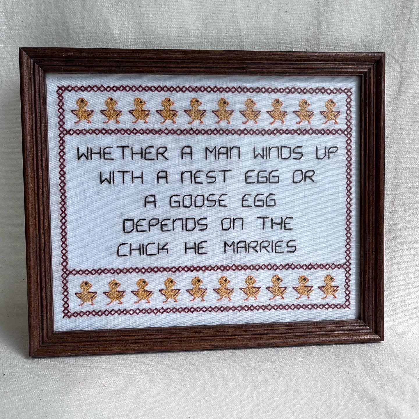 Nest Egg Goose Egg Cross-stitch