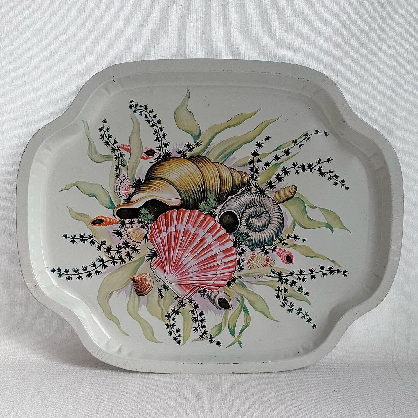 Sea Shell Metal Tray