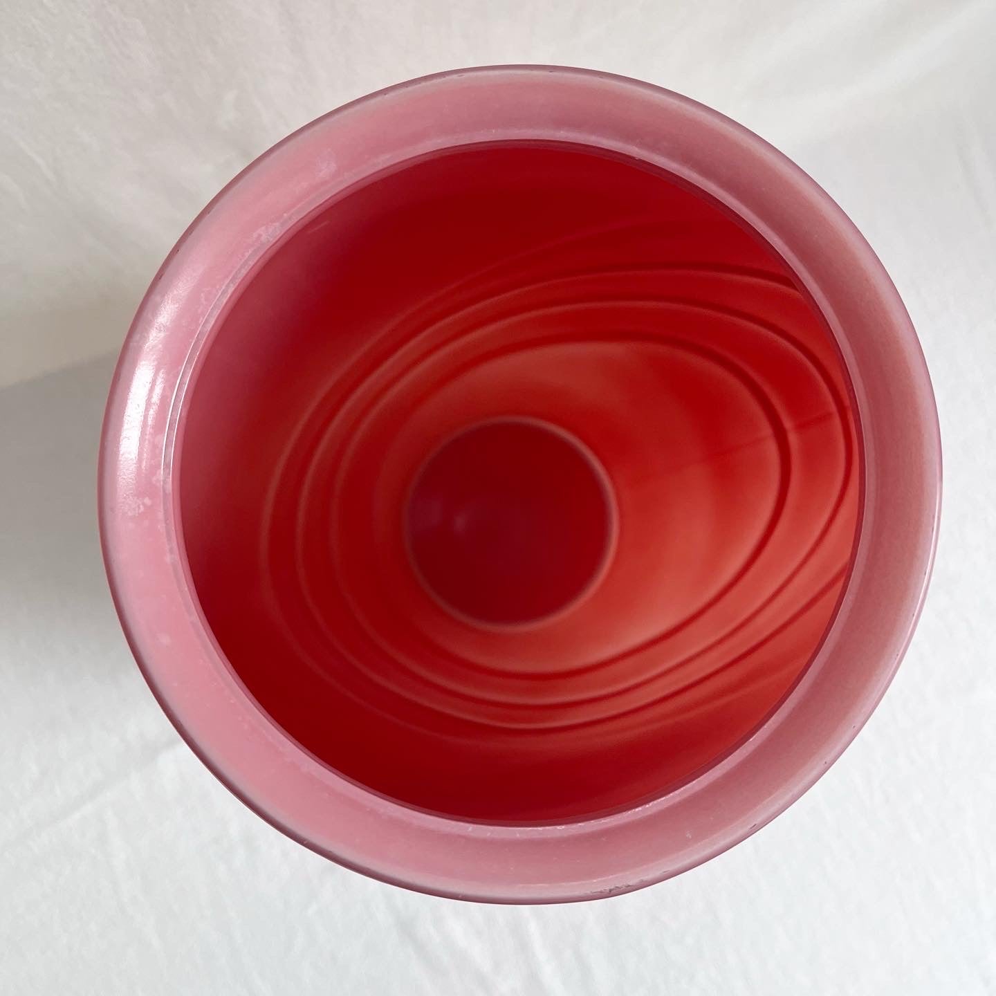 Large Pink Art Deco Vase