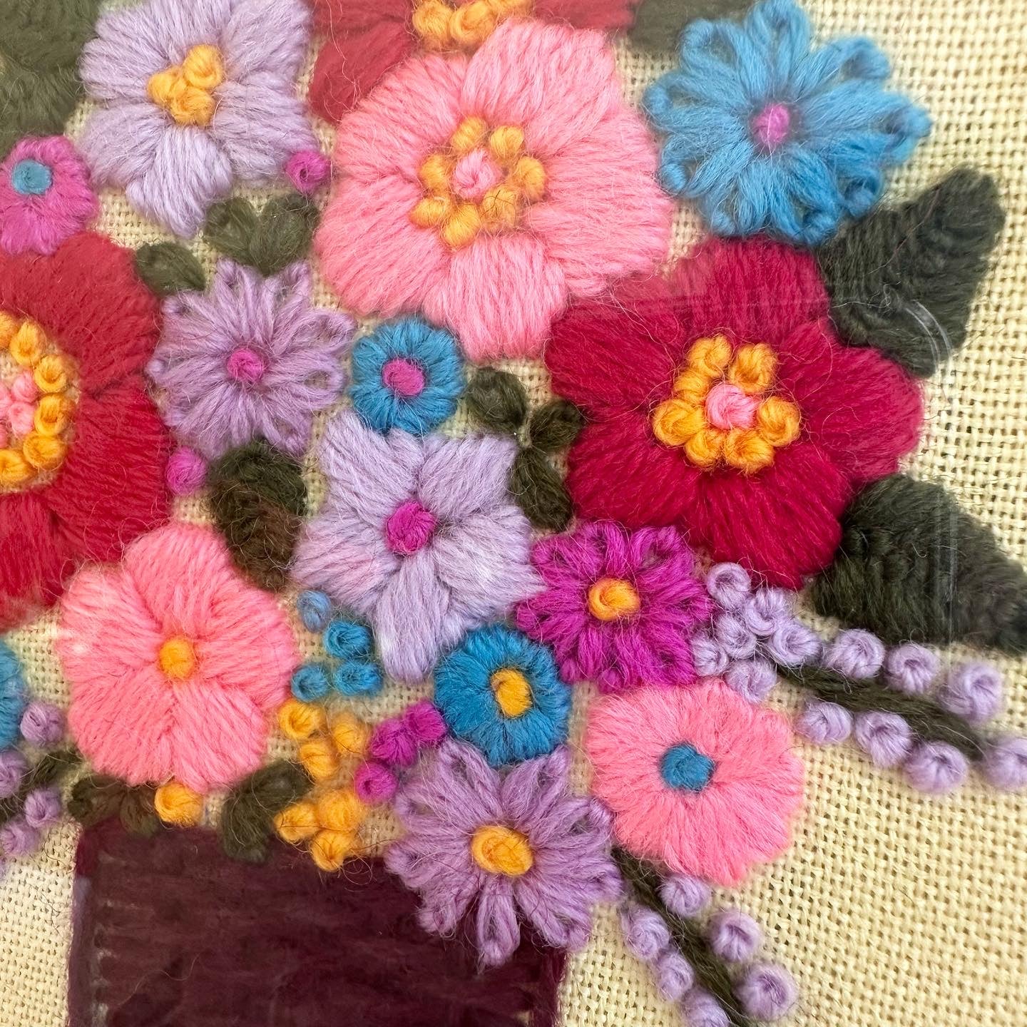 Floral Basket Crewel