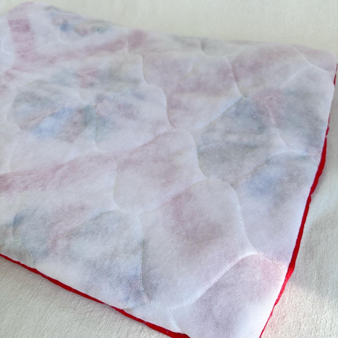 Red Quilted Pillow Sham