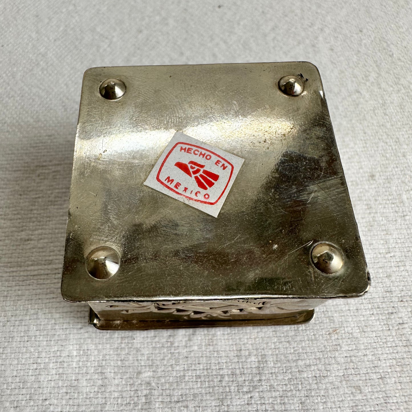 Small Engraved Silver Box