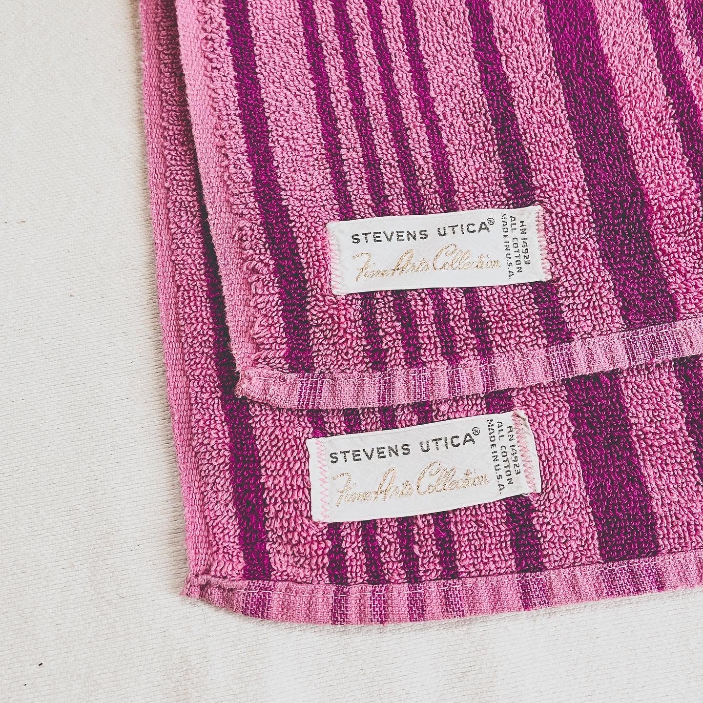 Purple Striped Stevens Towel Set