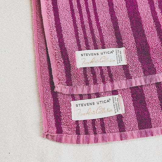 Purple Striped Stevens Towel Set