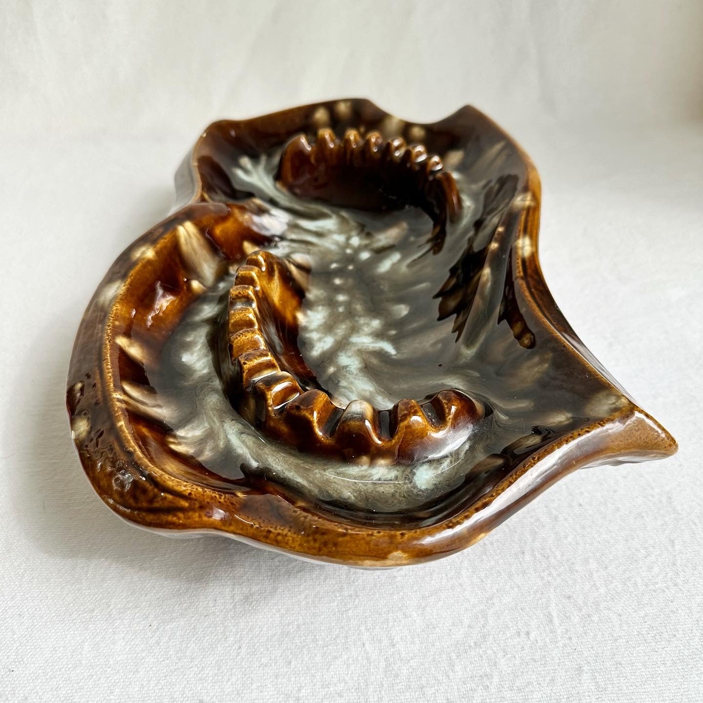 Brown Spatter Mega Ashtray