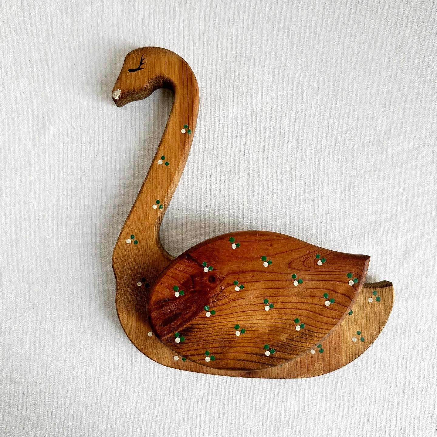 Wooden Wall Duck w Pocket