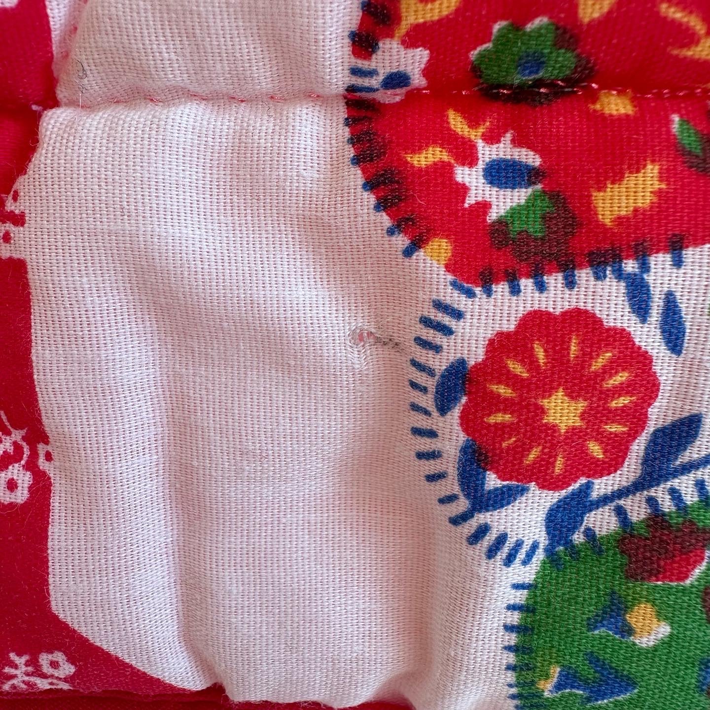 Red Quilted Pillow Sham