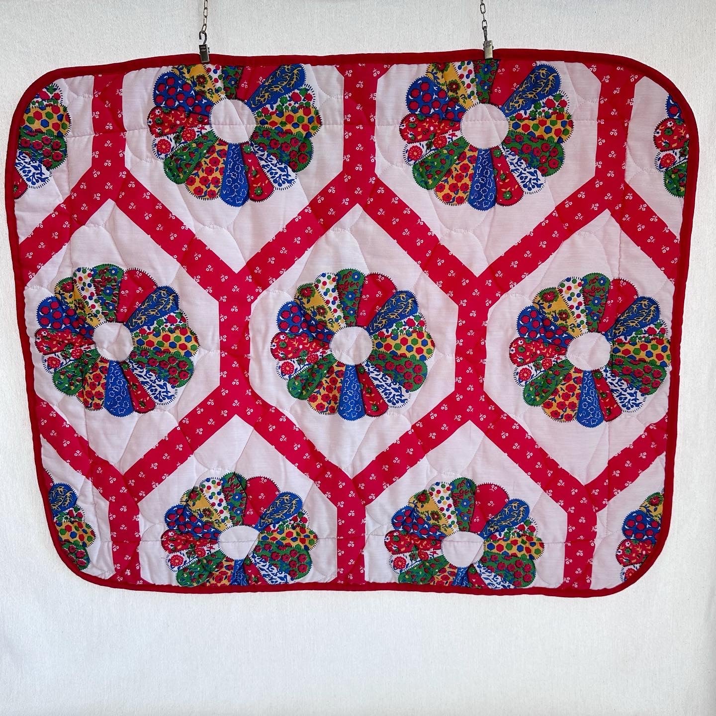 Red Quilted Pillow Sham