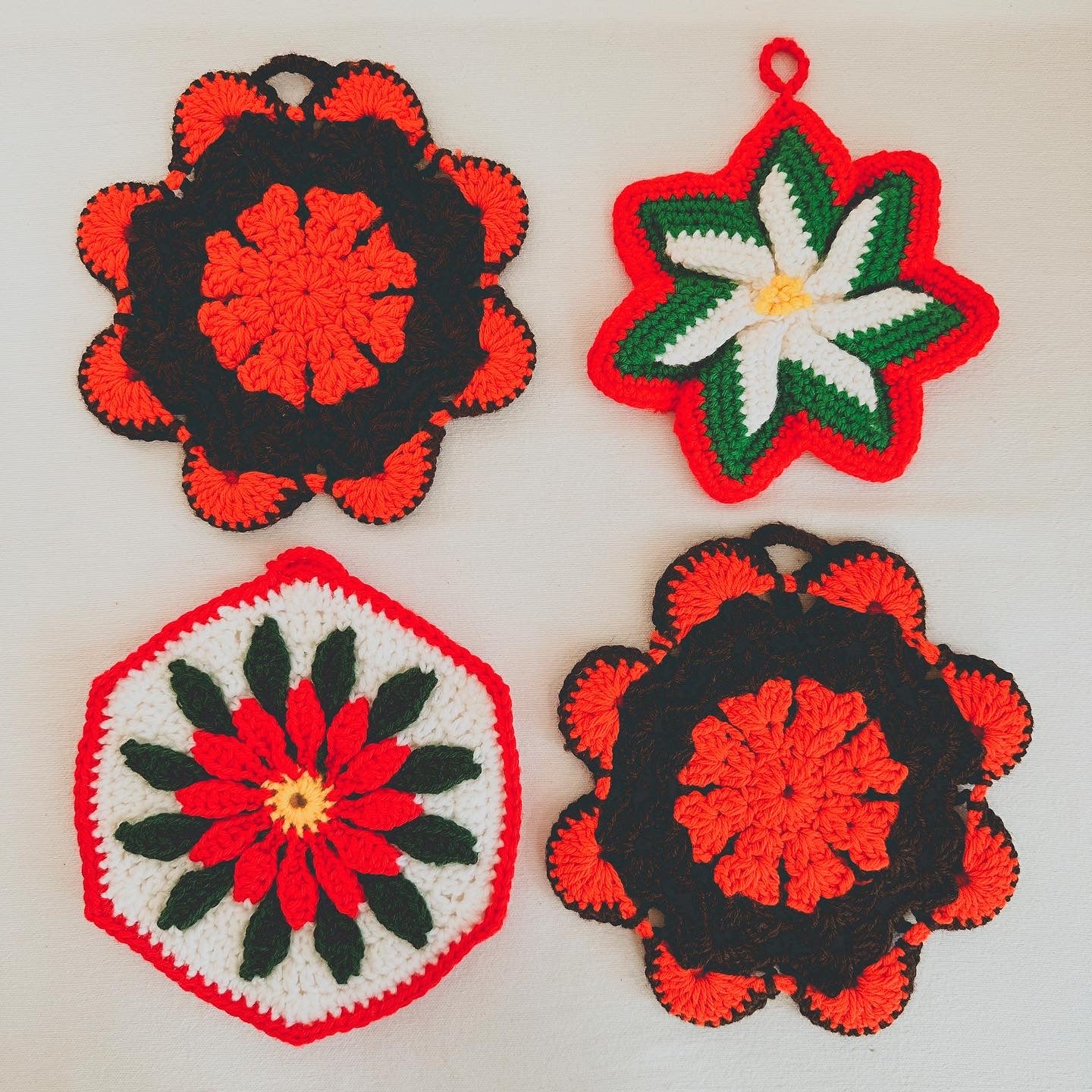 Handmade 70s Potholders