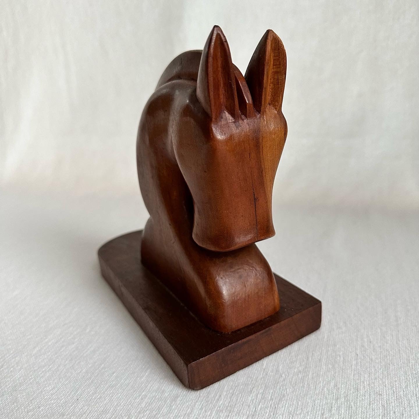 Wooden Horse Bookend