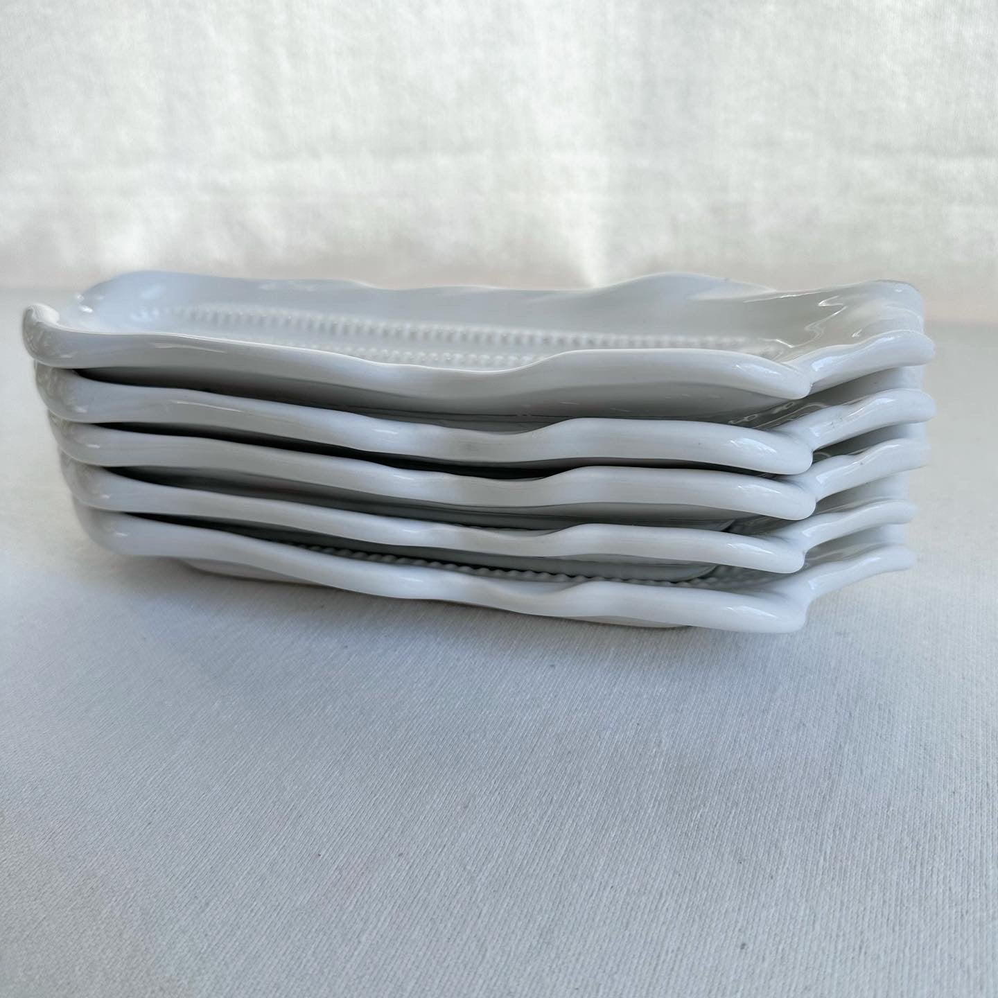 White Ceramic Corn Holders