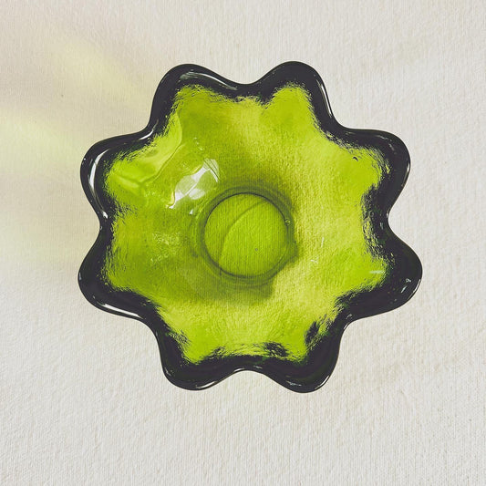 Green Blenko Dish