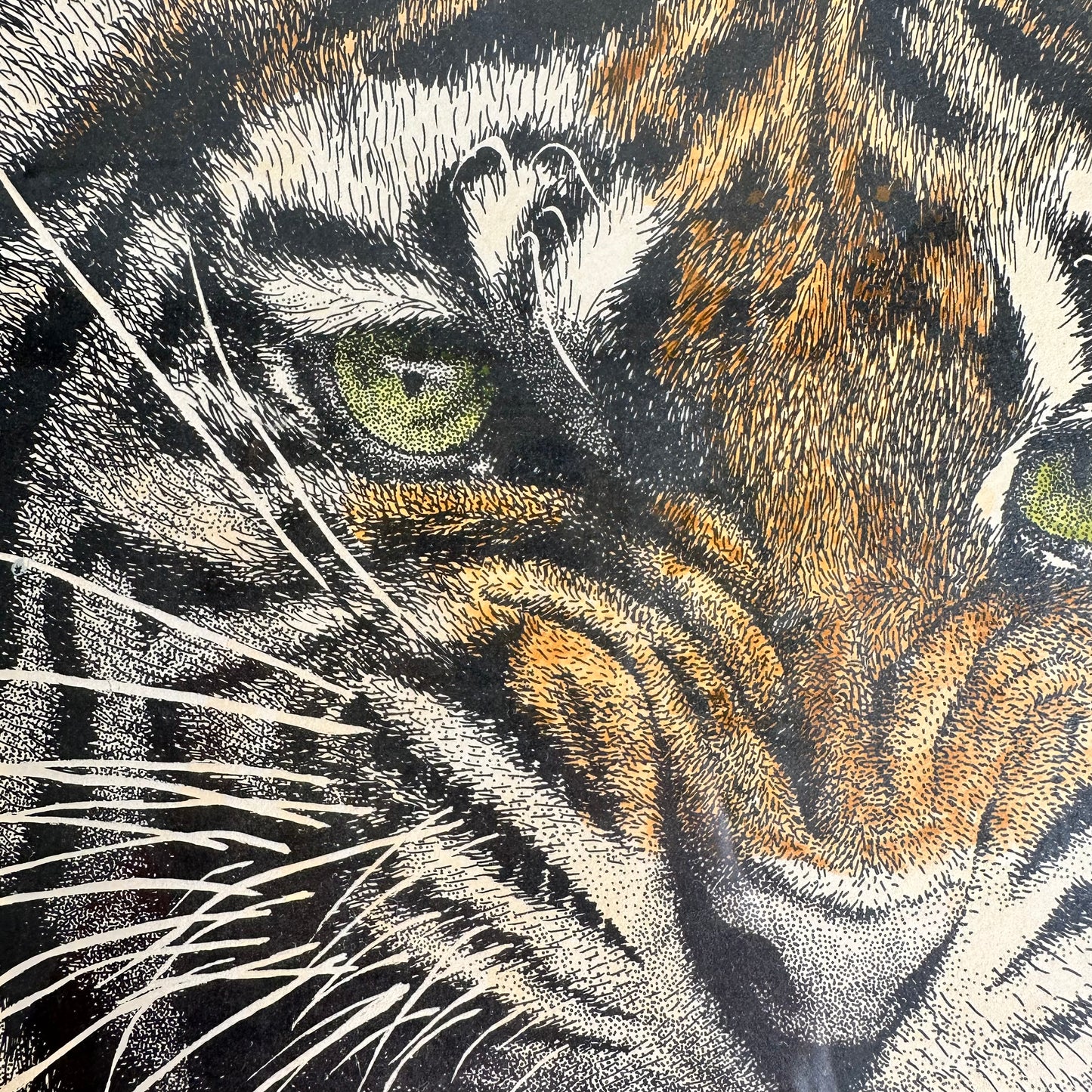 Philip Leonetti Original, signed litho tiger print