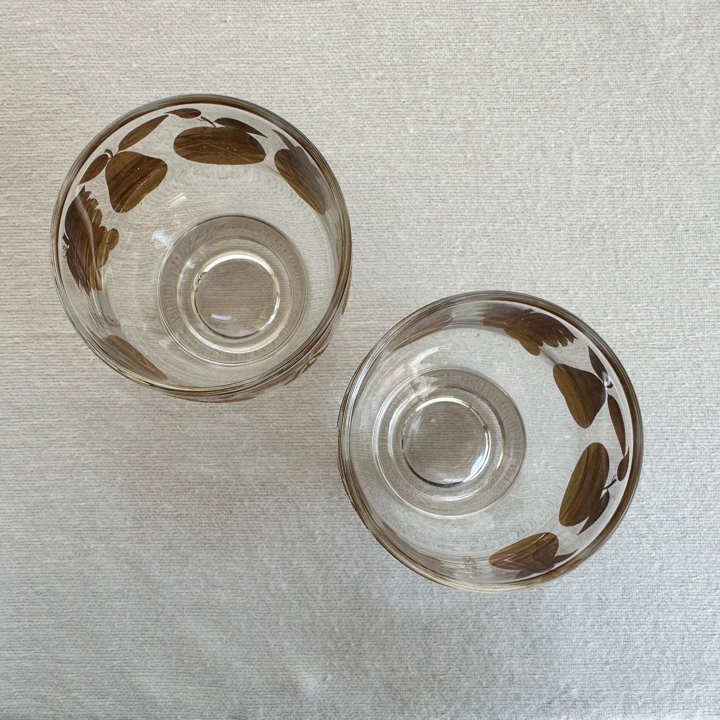 2 Culver Florentine glasses