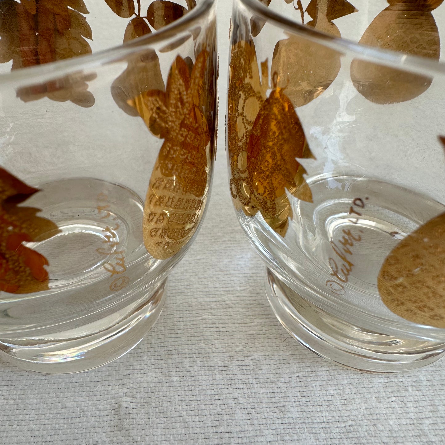 2 Culver Florentine glasses