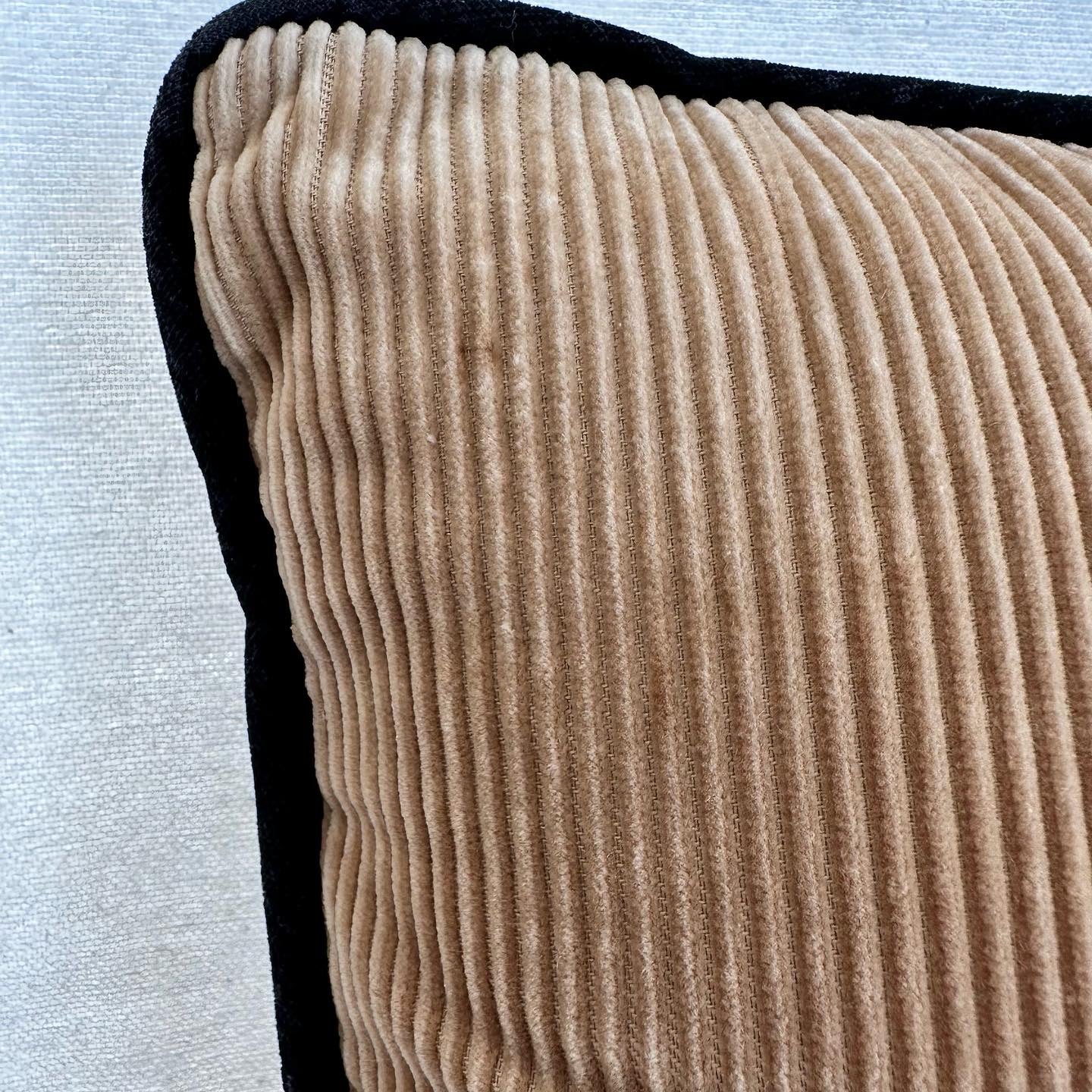Brown Velvet Patchwork Pillow