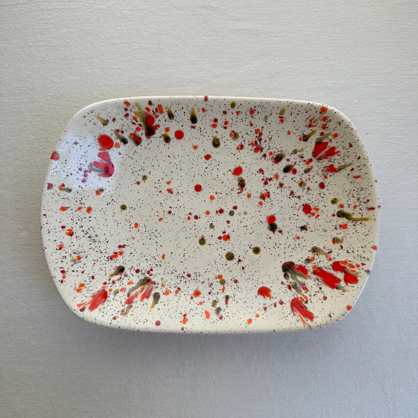 Spatterware Platter