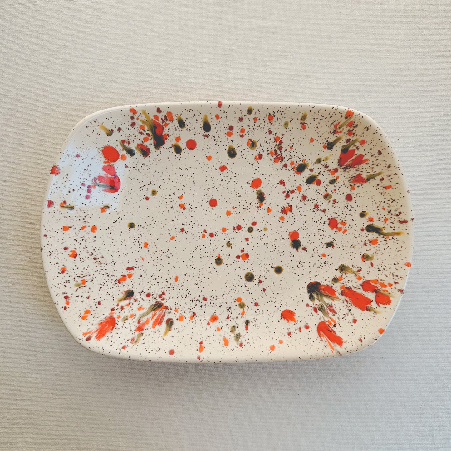 Spatterware Platter