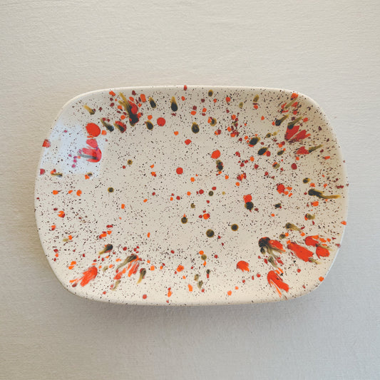 Spatterware Platter