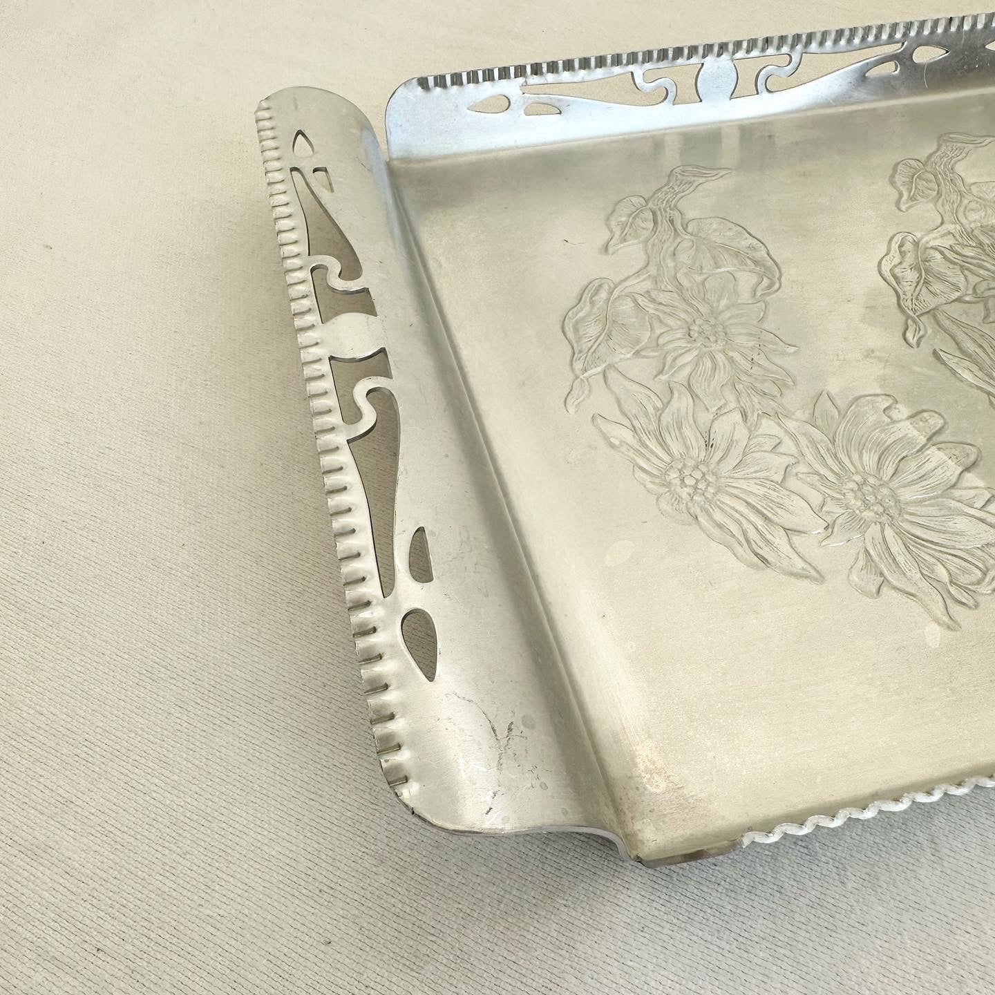 Farber & Shelvin Aluminum Serving Tray