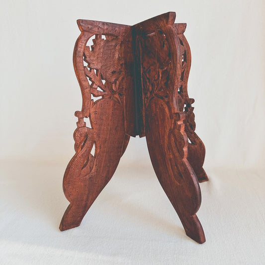 Hand Carved Wooden Table Base