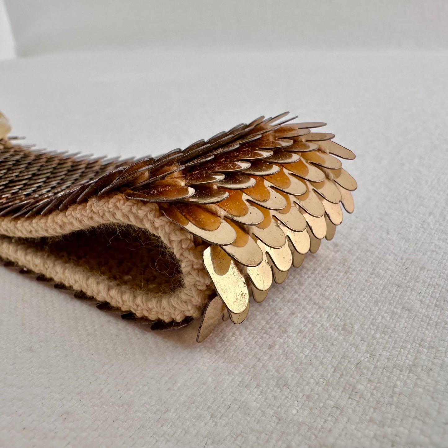 Gold Shell Fish Scale Belt