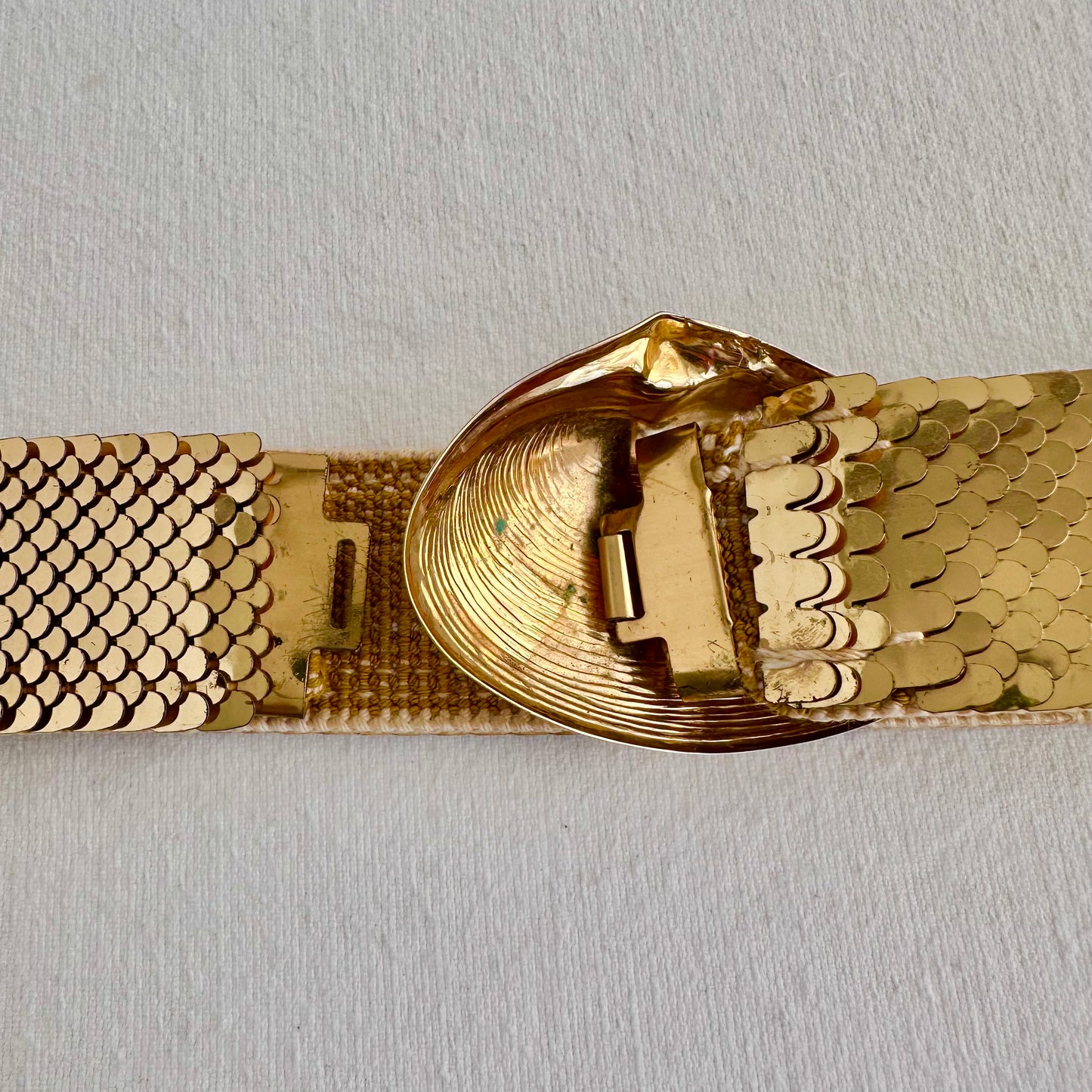 Gold Shell Fish Scale Belt