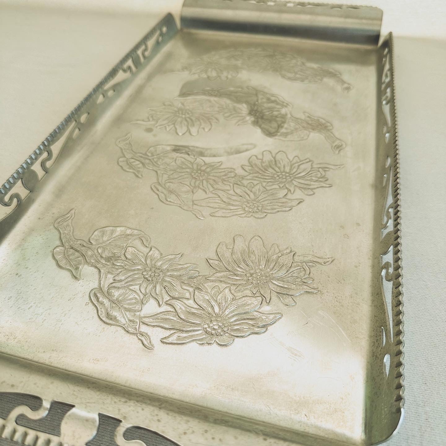 Farber & Shelvin Aluminum Serving Tray