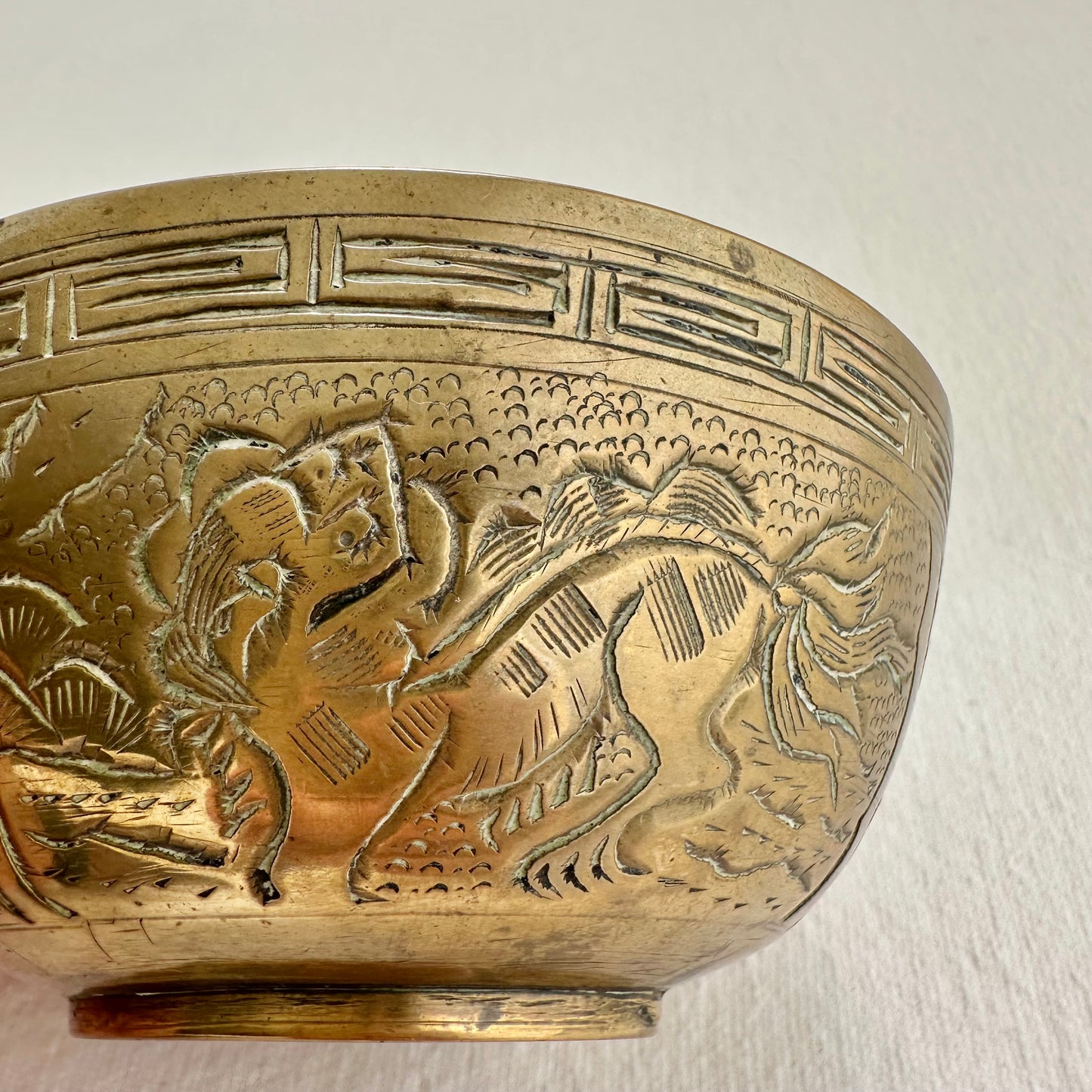 Heavy Chinese Brass Dish