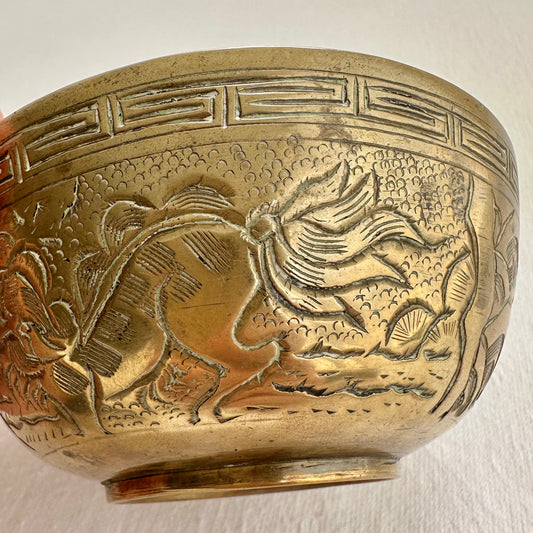 Heavy Chinese Brass Dish
