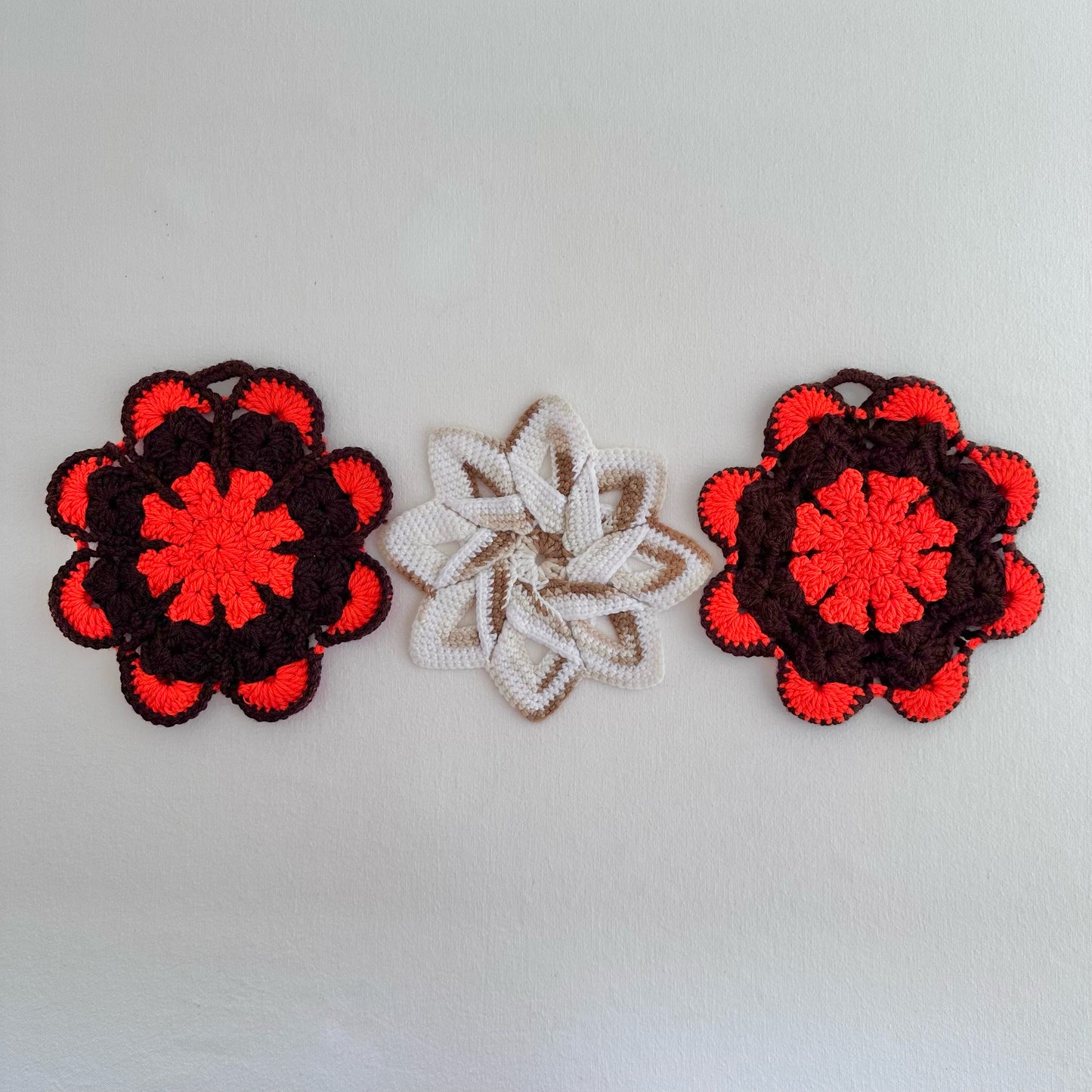 Crocheted 70s Potholders