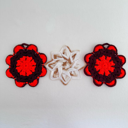 Crocheted 70s Potholders