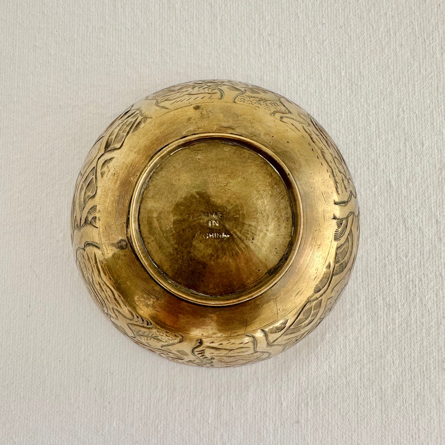 Heavy Chinese Brass Dish