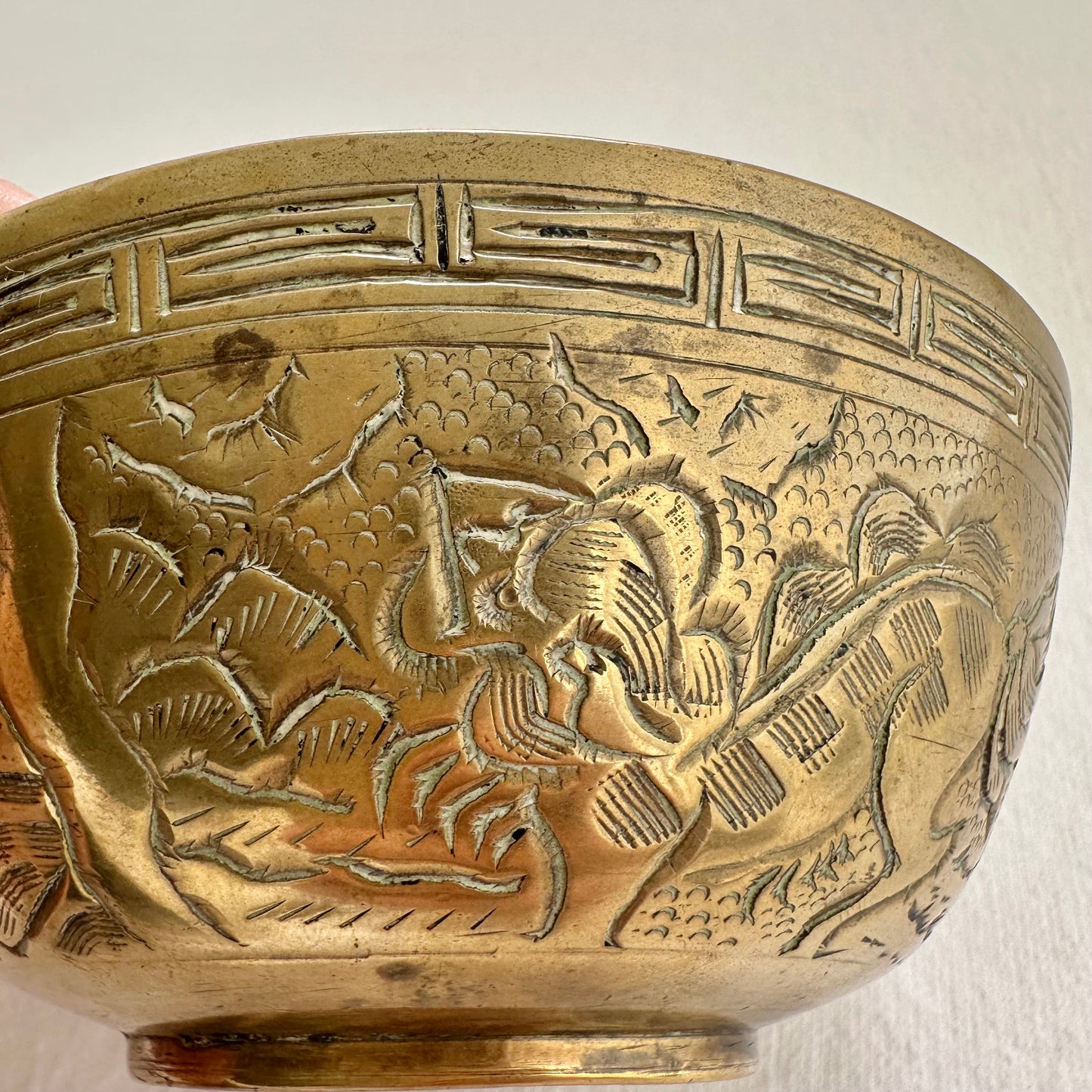 Heavy Chinese Brass Dish