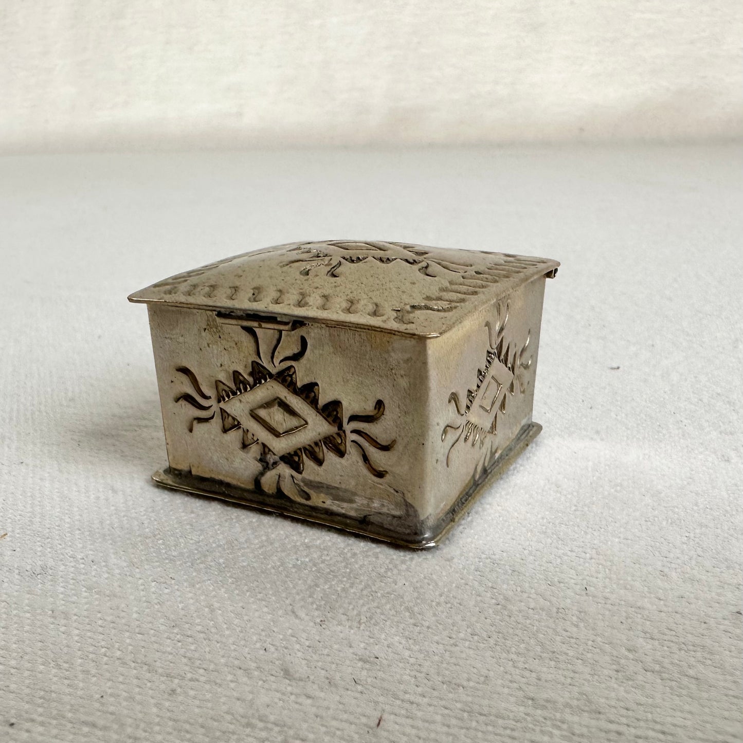 Small Engraved Silver Box